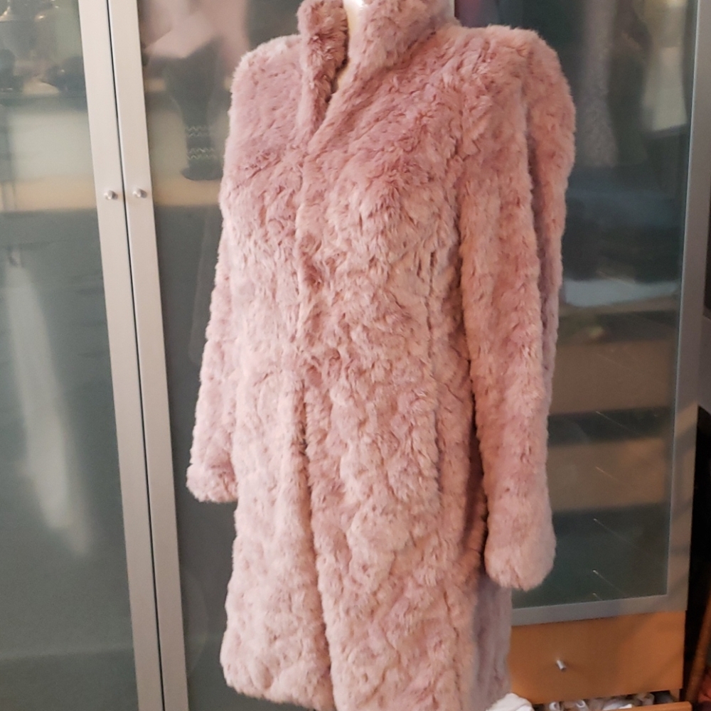 Cabi Womens fun fur coat